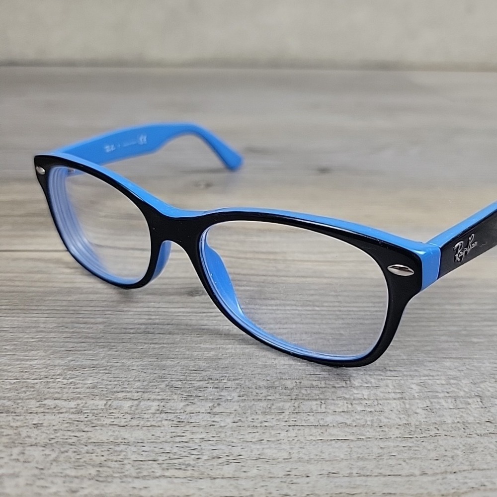 Ray-Ban Junior Eyeglasses RB 1528 3659 48-16 130mm Black Blue‎ Frames Only Kids